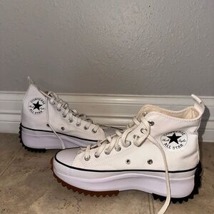 Converse Women's White High-Top Platform Sneakers